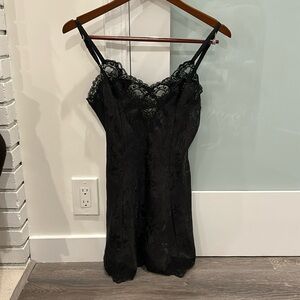 Vintage black lace dress